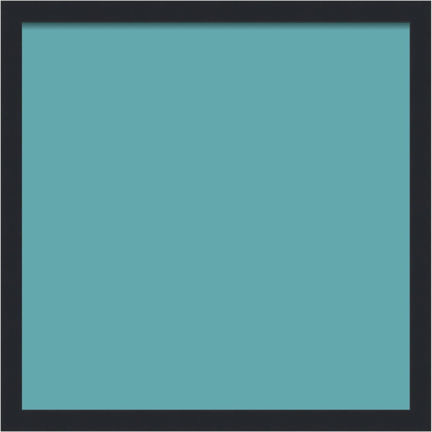 PinPix 18x18 Inch Cork Bulletin Board. This Decorative Framed Pin Board Comes with Aqua Pastel Design and a Satin Black Frame. Ideal for Home Office Decor or Message Board (PinPix-1806)