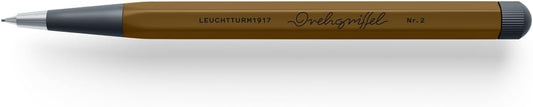 LEUCHTTURM1917 Spice Brown 372224 Pencil with Twist Mechanism Aluminium Steel Design Award-winning Pencil No. 2