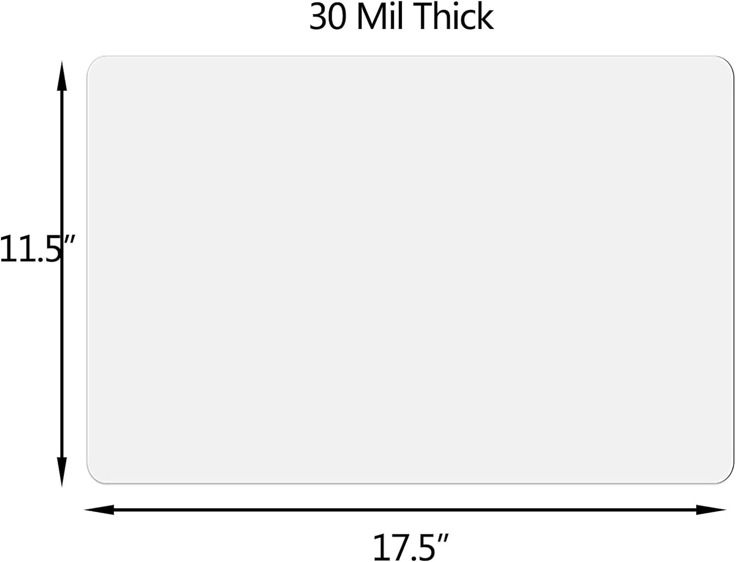 Car Magnetic Sheet, Large Blank White Magnet Sign Roll for Vehicle Doors, 11.5" x 17.5", 30 Mil Thick - Ideal for Custom Personalization Décor, Temporary Ads, Instructional & Warning Signs (2)