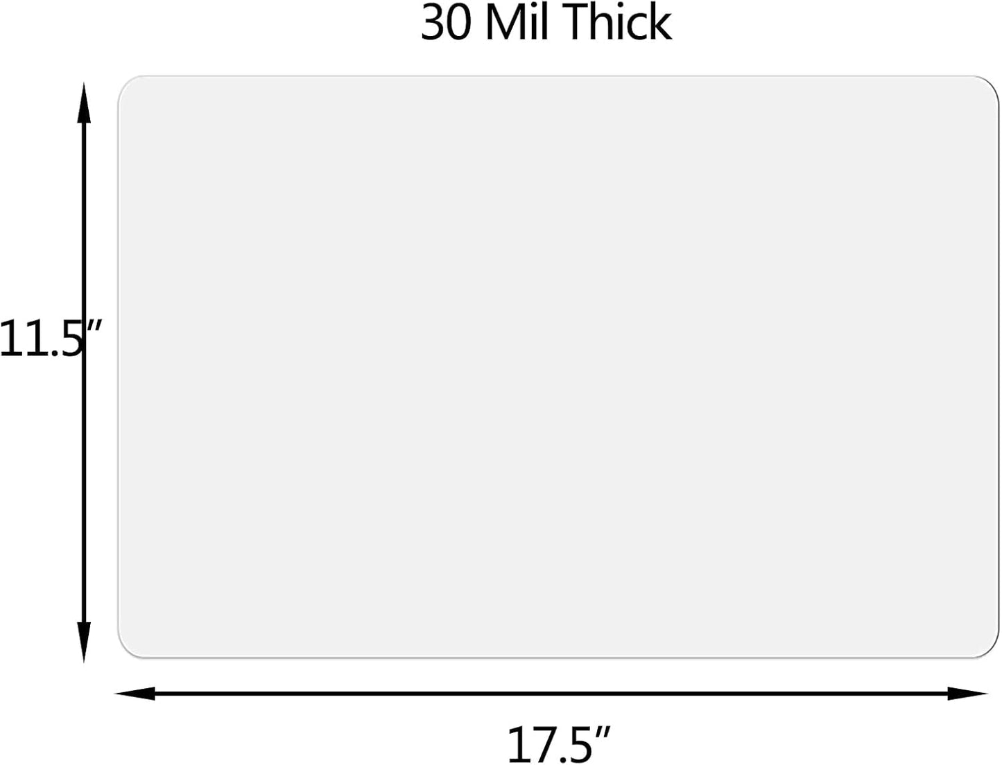 Car Magnetic Sheet, Large Blank White Magnet Sign Roll for Vehicle Doors, 11.5" x 17.5", 30 Mil Thick - Ideal for Custom Personalization Décor, Temporary Ads, Instructional & Warning Signs (1)