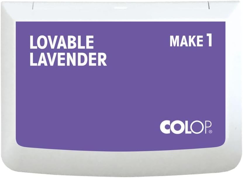 COLOP Make Series, Ink Stamp Pads, with Non-Toxic Premium Ink, Water-Based Acid-Free (Lovable Lavender, Make 1-1-15/16" x 3-1/2")