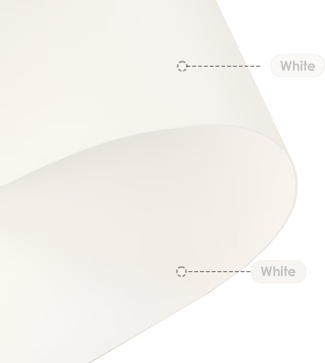 Leather Dresser Cover,1.8mm Thick,14x66 Inch,Dresser Protector Top,Dresser Top Protector,Dresser Cover Top,Dresser Top Cover,Dresser Cover Top for Bedroom.(White+White,14x66)