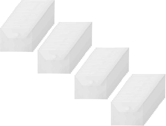 4x6 Plastic Envelopes Hook Loop Closure Coupon Receipt Storage Holder 80 Pack (80 pack)