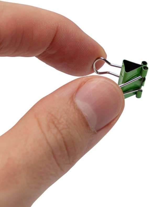 JAM PAPER Colorful Binder Clips - Small - 3/5 Inch (15 mm) - Assorted Binderclips - 6 Packs of 30