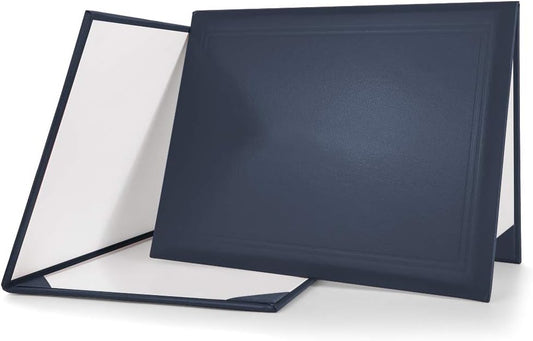 GraduationMall 8.5"x11" Smooth Padded Diploma Cover Certificate Holder Darkblue,1-Pack