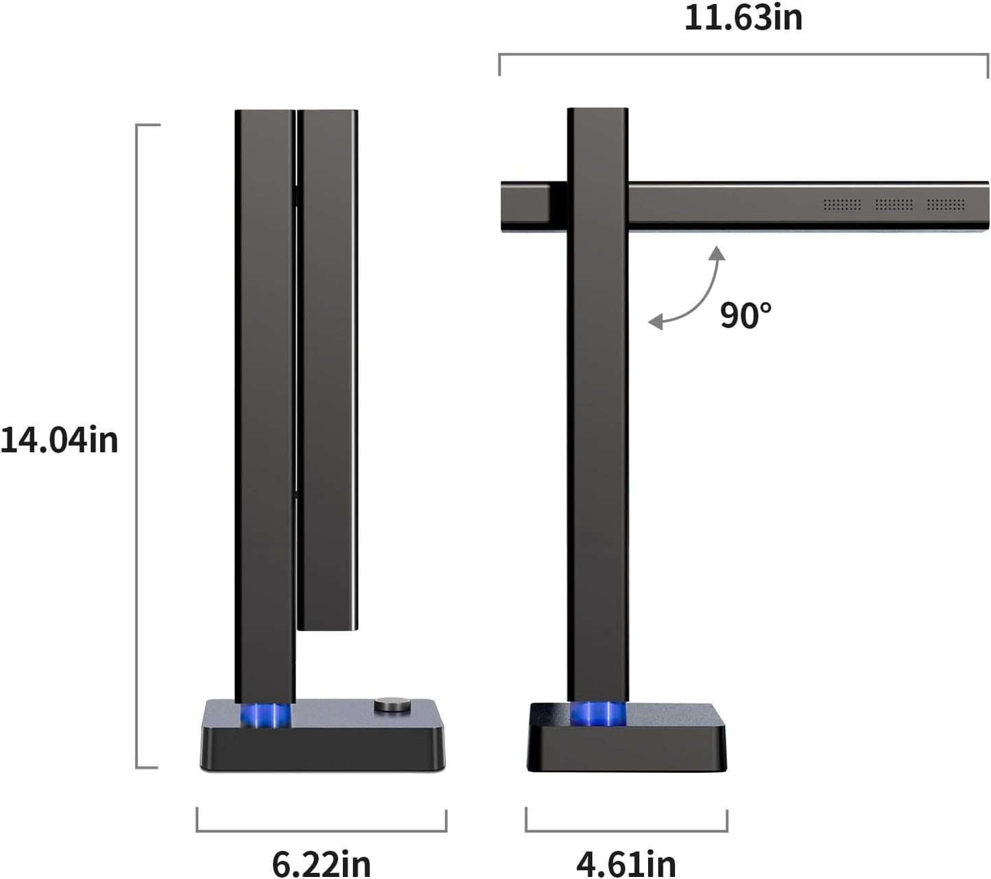 CZUR Shine800 Pro Portable Document Scanner, 8MP Document Camera, OCR Multi-Language Recognition, USB Doc Camera for Live Demo, Web Conferencing, Remote Teaching, for Mac OS&Windows