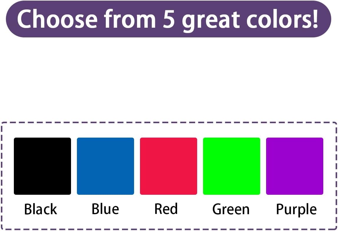 Custom Logo Stamp Personalized Image Self Inking Stamper Customized Business Logo Text Stamps-4 Different Sizes-5 Ink Color Options