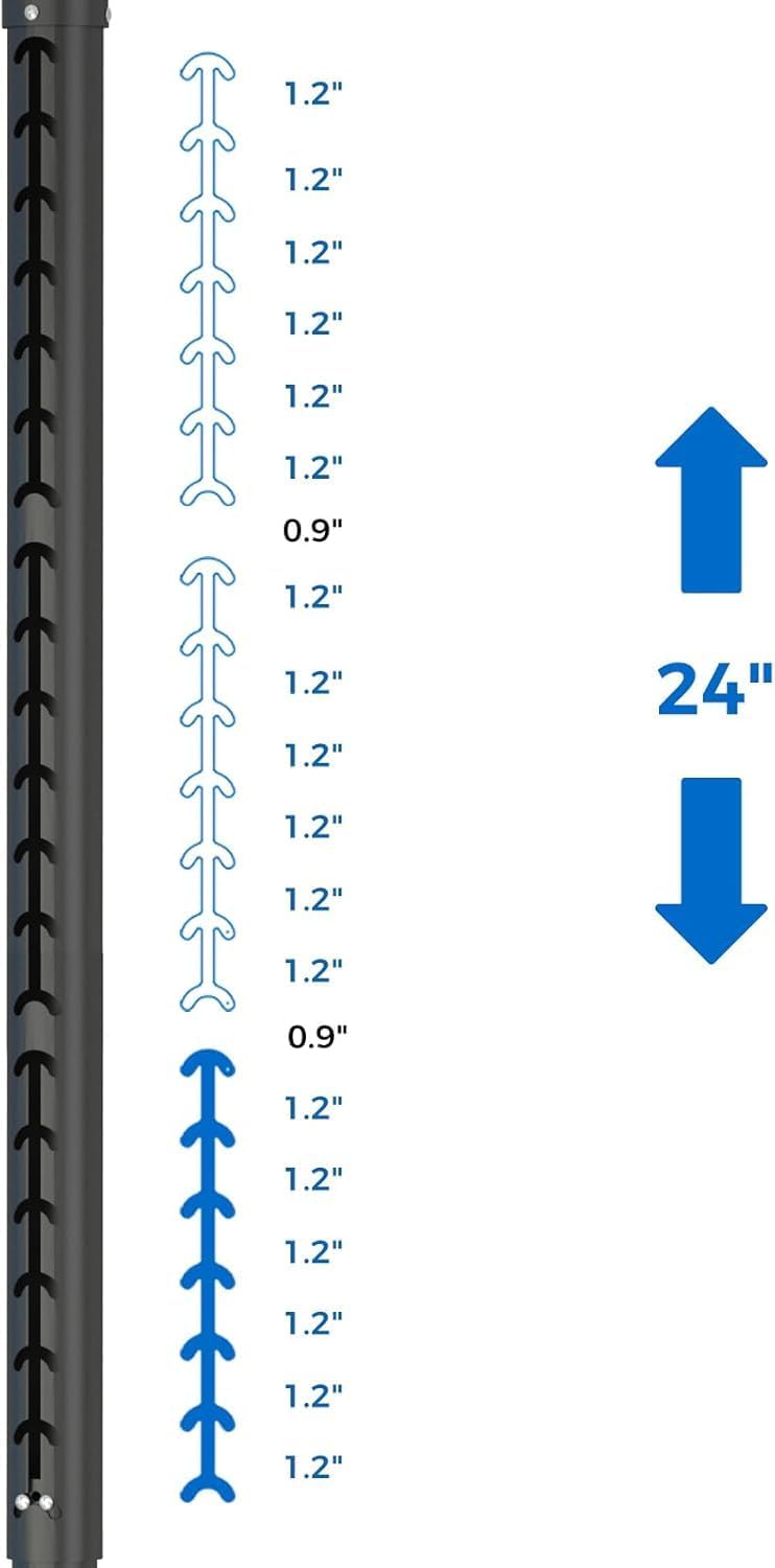 Projector Mount, 42.5 inch to 59 inch Adjustable Height ,Universal Full Motion Ceiling Bracket 22lb Max Weight and Extendable Arms Tilt Rotating Swivel Mount for Home and Office Projector Black