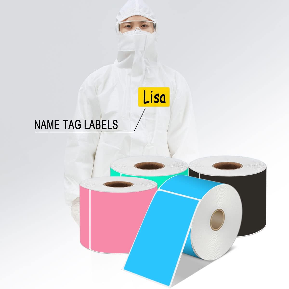 PARLAIM 3 X 5 Red Square Color Coding Stickers, Permanent Adhesive Rectangular Color Coded Inventory Labels 250pcs for Name Tags Moving Box