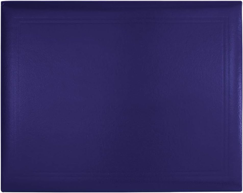 GraduationMall 8.5"x11" Smooth Padded Diploma Cover Certificate Holder Purple,1-Pack
