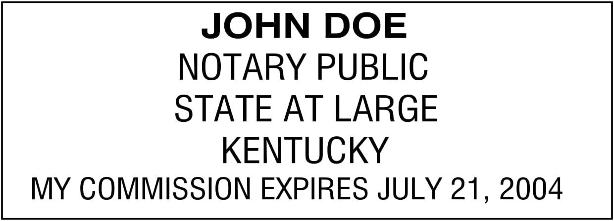 Notary Stamp Seal Ink Personalized Self Inking Stamp Custom Stamp Rubber Stamp Trodat 4913 Self Ink Notary Stamp - 7/8" x 2-3/8" Impression Area