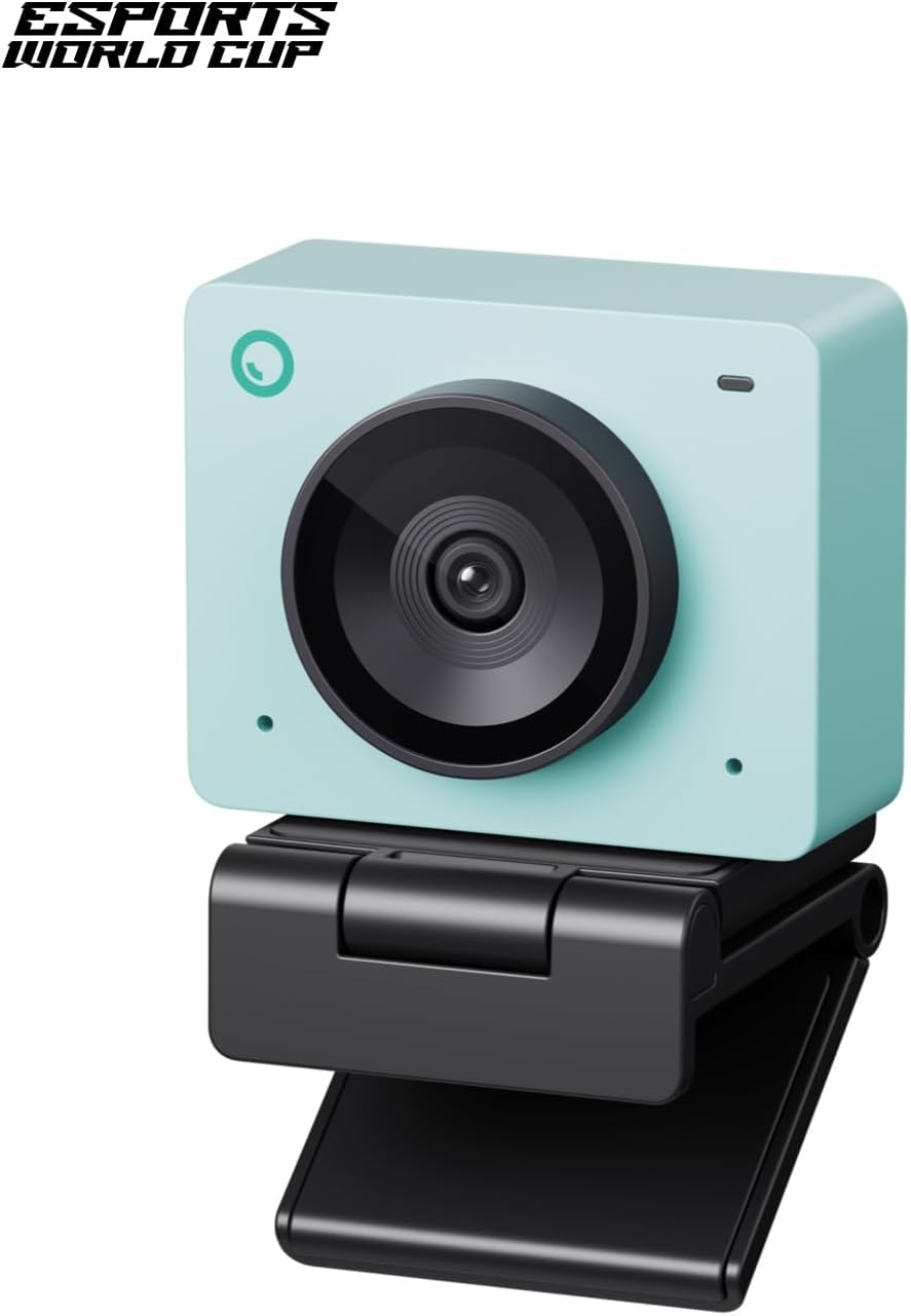 OBSBOT Meet SE 1080P 100FPS Webcam for PC, AI Framing Streaming Camera with 1/2.8" Sensor, Beauty Mode, Gesture Control, Staggered HDR, Web Camera for Desktop Computer, Laptop, Meeting. (Aurora Green)