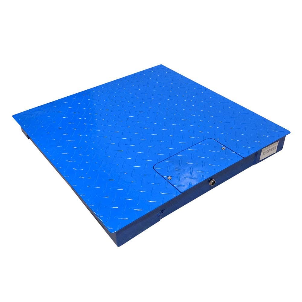 PEC Tools FS Series Professional Grade Steel Floor Scale - Heavy-Duty Pallet Scale and Shipping Scale for Industrial Use - Weighing Scale for Packages Up to 10000x1lbs - 48x60