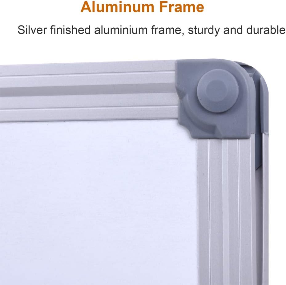 2 Pack 48" x 24" Magnetic Dry Erase Board with Removable Marker Tray| Commercial Quality Wall-Mounted Aluminum Message Presentation White Board for Office, Students & Teachers