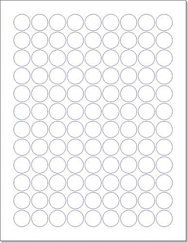 NextDayLabels – 3/4 Inch Round Labels - Round Sticker Labels for Printer - Matte White Blank Laser/Inkjet Printer Labels - Circle Stickers Printable Labels (500 Sheets, 108 Per Sheet, 54000 Labels)