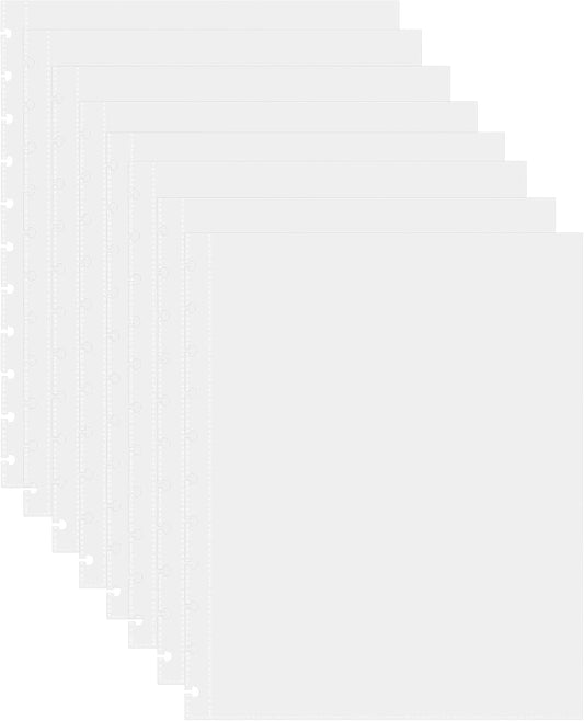50 Piece Clear Sheet Protectors Page Protectors 8.5 x 11 Clear Binder Sheet Protectors Discbound Sheet Protectors for Discbound Holds Letter Size Discbound Binding Cover