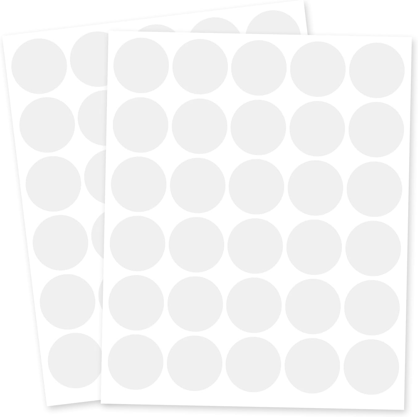 1 Inch Clear Transparent Round Waterproof Sticker,Envelope Tab Sealer and Retail Package Round Clear Seal Labels Self Adhesive Stickers,1050 Labels Per Bag