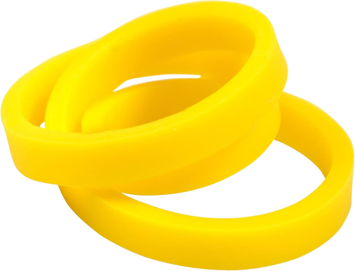 JAM PAPER Colorful Rubber Bands - Size 33 - Yellow Rubberbands - 100/Pack
