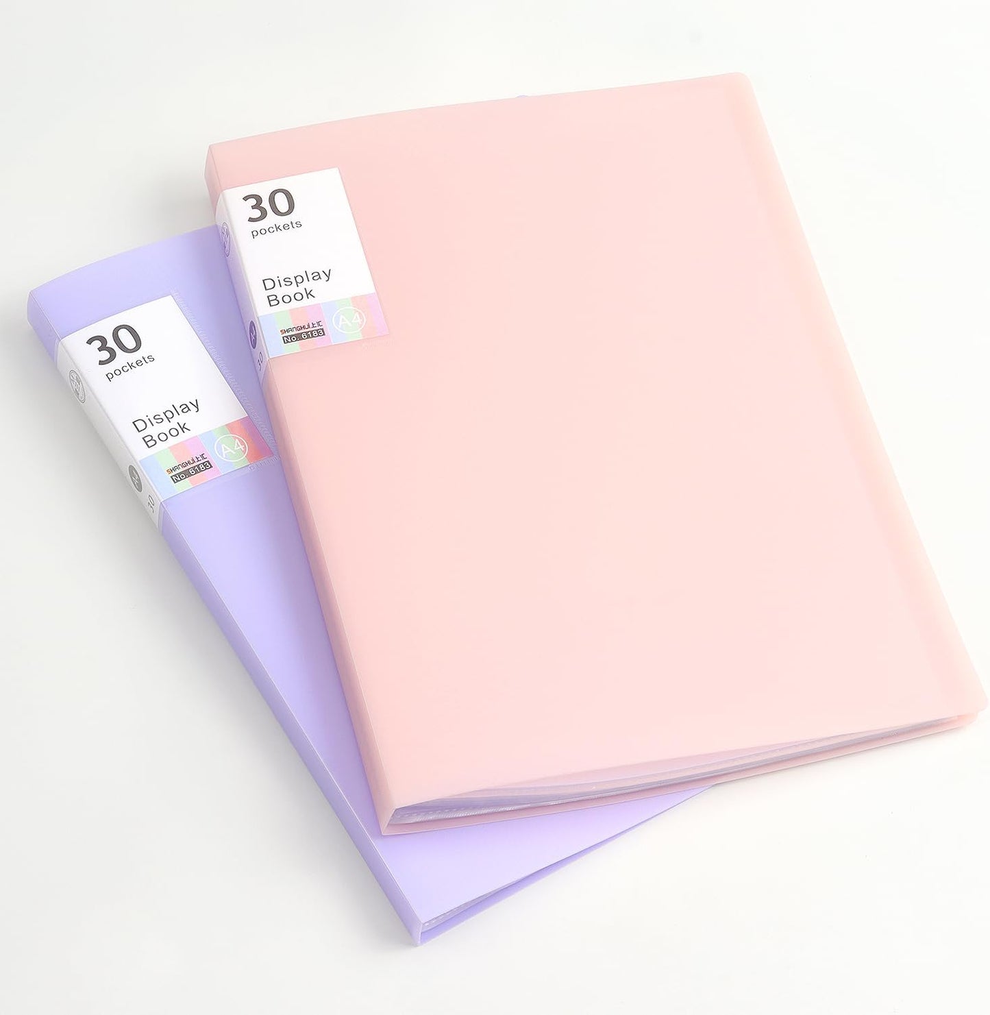 Tamaki Portfolio Binder with Plastic Sleeves, Pocket Portfolio Folder with Clear Sheet Protectors, Display 60 Pages Book, Presentation Book for Artwork, Document Organizer, 1 Pack (Pink)