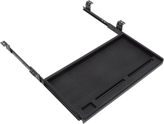 jojofuny 1 Set of Keyboard Tray Under Desk, Keyboard Sliding Tray Under Desk, Keyboard Drawer Slide Tray, Keyboard Shelf, for Home and Office
