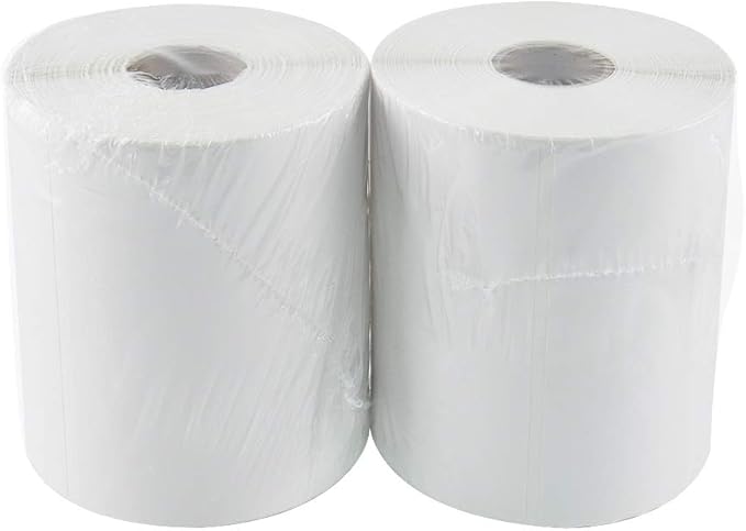 L LIKED 4"x 6" Direct Thermal Labels White Perforated Shipping Label, 250 Labels per Roll, 2 Rolls