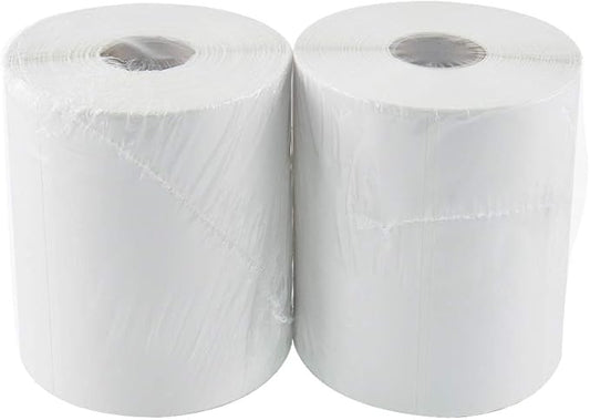 L LIKED 4"x 6" Direct Thermal Labels White Perforated Shipping Label, 250 Labels per Roll, 2 Rolls