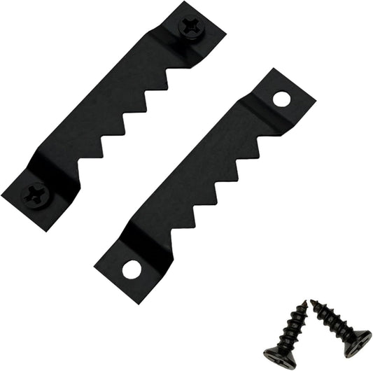 30 Pack Large Heavy Sawtooth Picture Hangers Steel Picture Hangers with Screws Picture Hang Solutions, for Hanging Clock Paintings Artwork Picture Frame Hook Photos (Black，Supports 50 lbs)