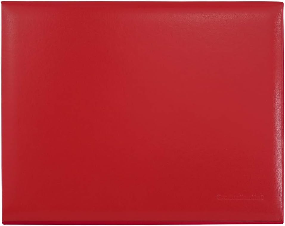 GraduationMall 8.5"x11" Smooth Padded Diploma Cover Certificate Holder Red,1-Pack
