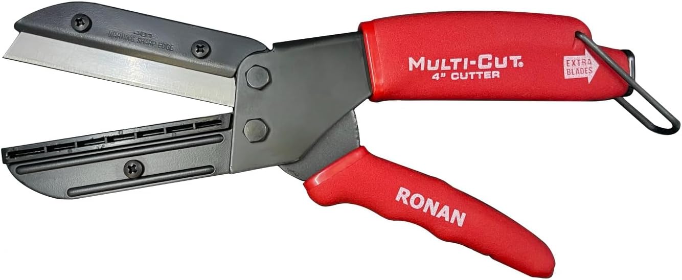 Ronan Multi-Cut 401 Cutting Tool - Wood, Box, Branch, Plant, Plastic, Rope, Leather, Linoleum, Rubber Cutter, DIY Utility All Purpose Multi-Cutting Device