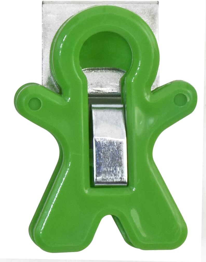 The Pencil Grip Magnet Man People Shaped Magnet Clips, Assorted Color, Set of 12, TPG-13212P