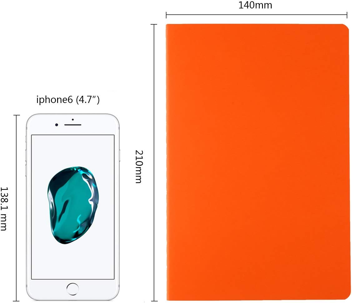 12 Pack Colorful Dot Grid Notebook Journals Bulk with Thick Paper, 60 Pages, 8.3x5.5 inch, A5 Size, Writing Subject Notebooks Planner for Student Travelers Office, Travel Journal Set