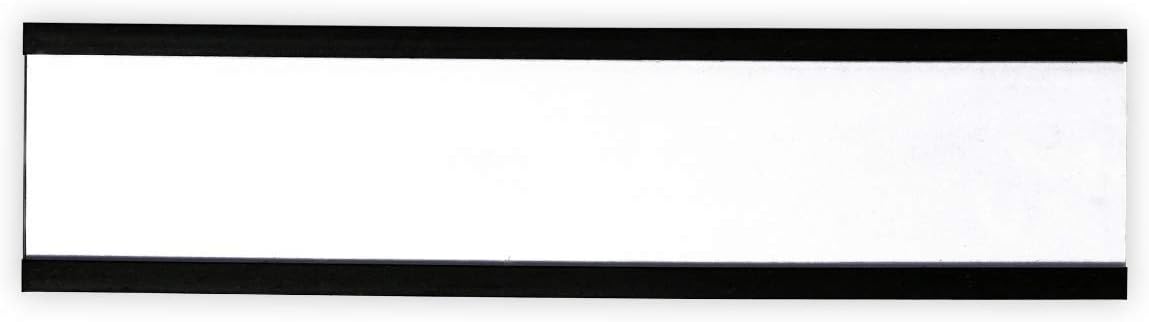 SmartSign Magnetic 'C' Channel Label Holders for Metal Racks and Shelves | 1" x 4" Pack of 25