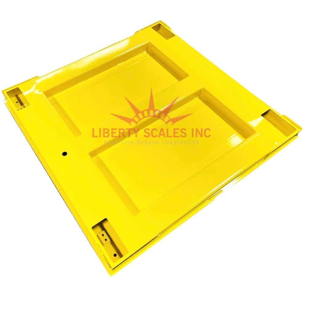 Liberty LS-800-4X5 NTEP Certified (Legal for Trade) Industrial Floor Scale | 48" x 60" | Capacity of 1,000 lbs x 0.2 lb+ Yellow
