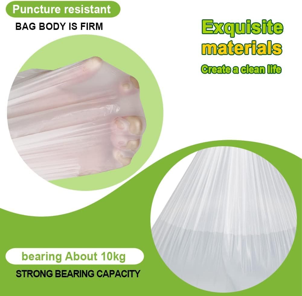 SWIHELP Tall Kitchen Trash Bags 13 Gallon Garbage Bags 50 Liters Plastic Trash Can Liners Waste Basket Bin Liners for Home Office Outdoor 160 Counts