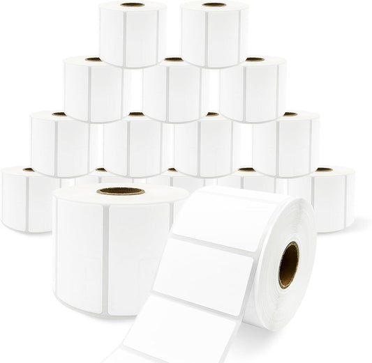 Compatible Thermal Labels Replacement for Zebra (【2.25" x 1.25"】 16 Rolls/16000Labels)