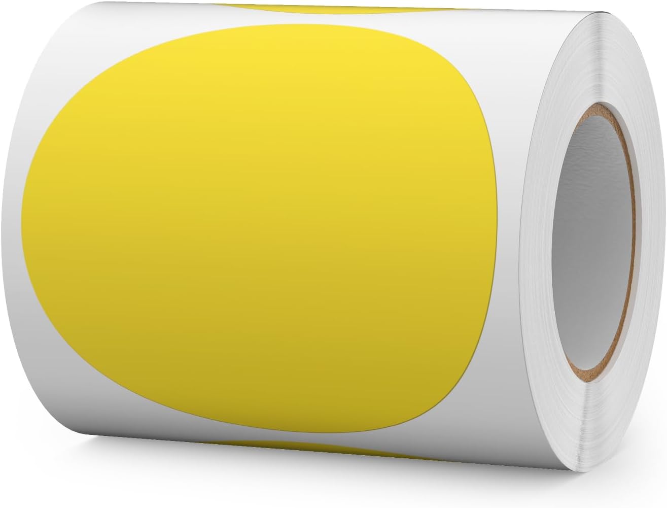 300 PCS Circle Stickers 4 Inch Yellow Vinyl Floor Dots Sticker Removable Self-Adhesive Colored Large Round Label Roll for Marking Inventory Organizing Classroom Line Up Spots