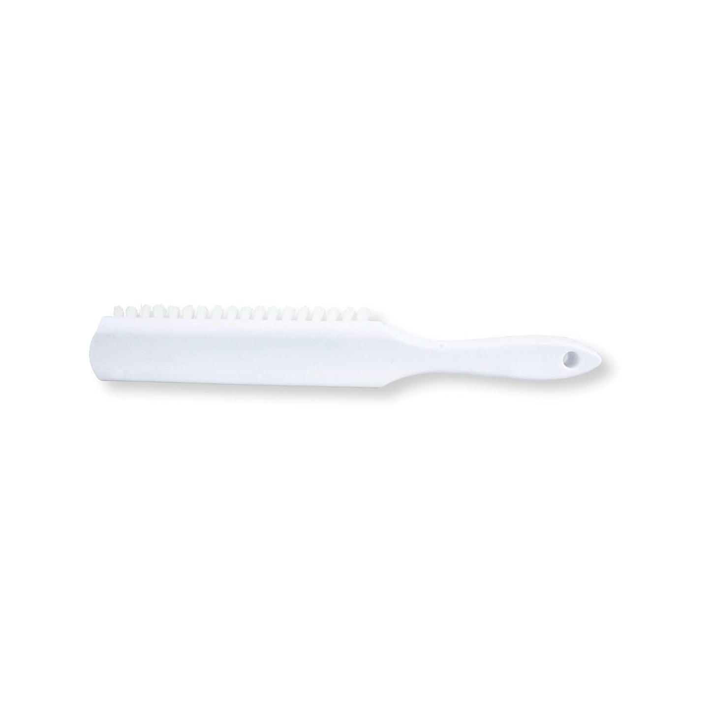 SPARTA Handheld Soft Counter Brush 8 Inch Bristle Span, Multi-Use Dust Brush with 5 Inch Handle for Tables, Countertops, and Delicate Surfaces, Polyester, White