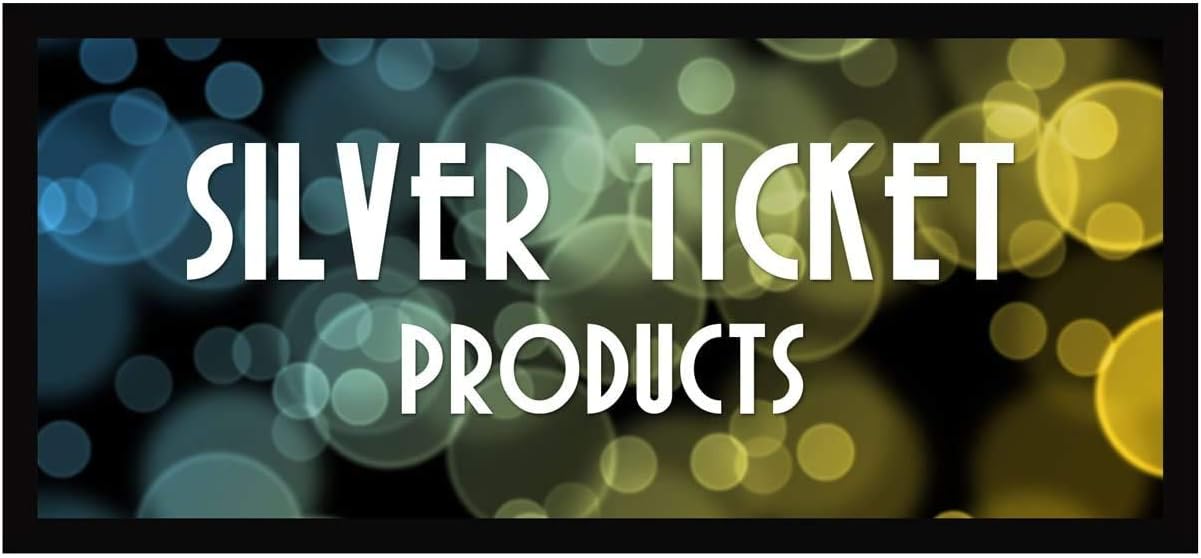 Silver Ticket Products STR Series 6 Piece Home Theater Fixed Frame 4K / 8K Ultra HD, HDTV, HDR & Active 3D Movie Projection Screen, 2.35:1 Format, 138" Diagonal, Woven Acoustic Material STR-235138-WAB