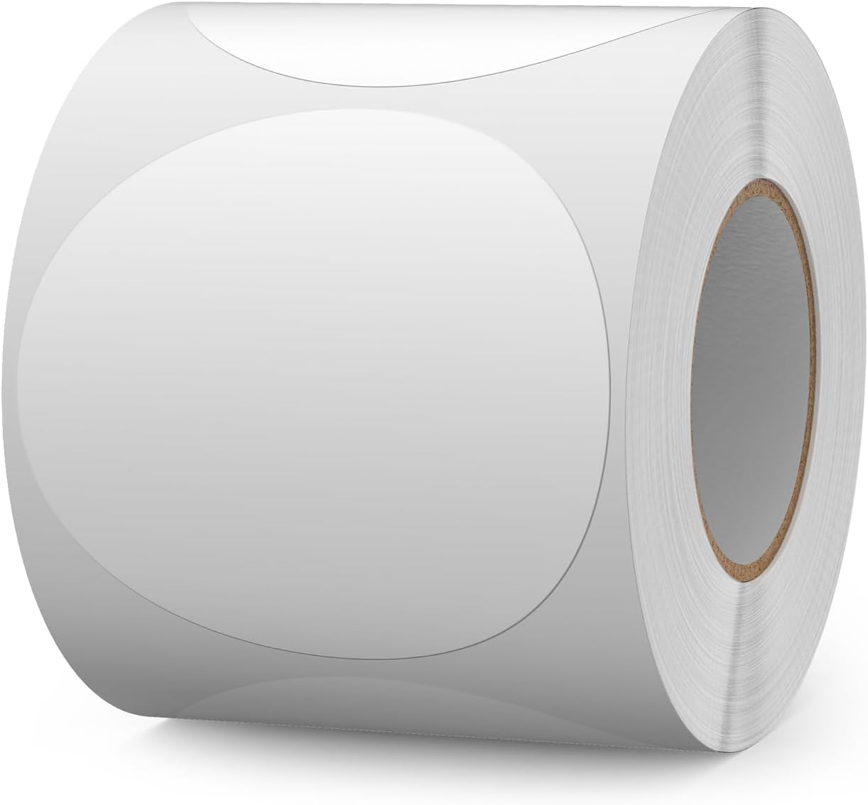 500 PCS Color Coding Round Stickers 3 Inch Vinyl White Dot Sticker Removable Writable Circle Floor Labels for Inventory Garage Sale Price Tags