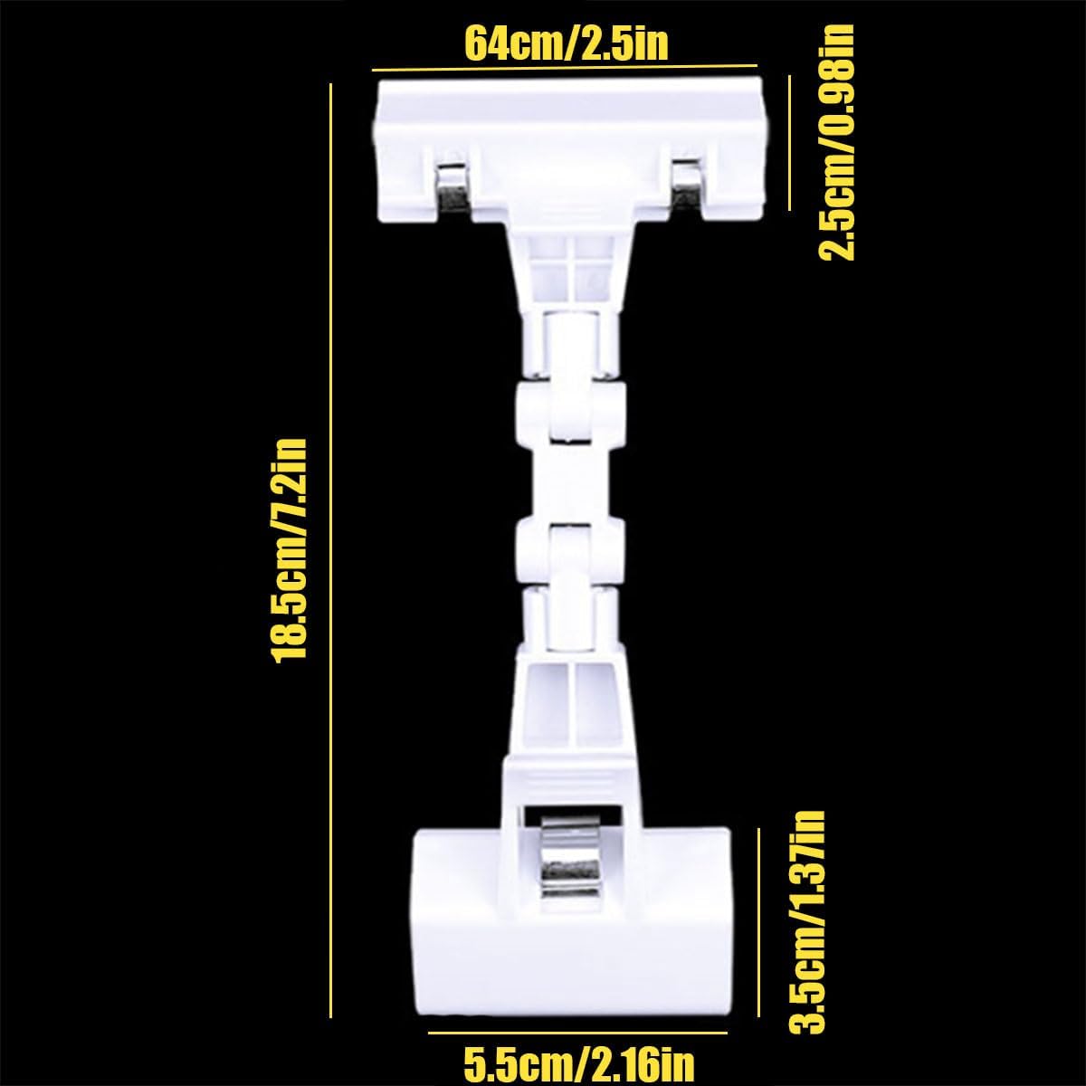 5pcs Sign Clips Clip Holder Sign Holder Clip Paper Holder for Table Top Clip On Sign for Paper Holder Computer Monitor Handy Artist Supplies Holder(5pcs White)