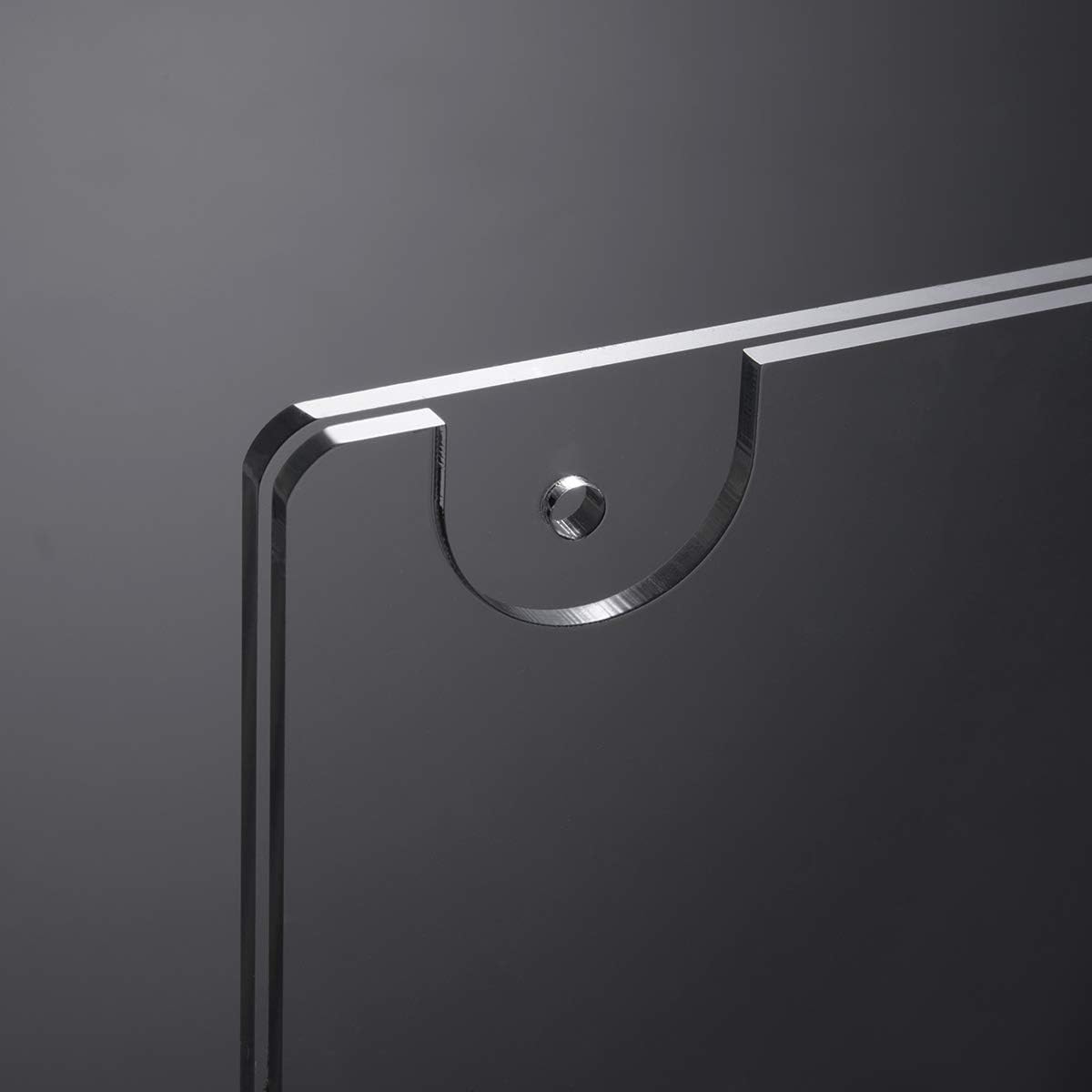 HIIMIEI Acrylic Wall Mount Sign Holder 8.5 x 11 Horizontal 12 Pack, Clear Paper Document Holder, Wall Mount Ad Frame with 3m Tape Adhesives & Screws for Office, Home, Store, Restaurant