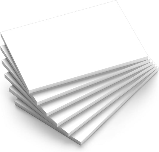 Note Pads 4x6 Blank Notepad, 6 Pack Blank Scratch Pads, 30 Sheets per Notepad for Writing, 4x6 White Pad of Paper Tear Off Notepads, Mini Server Note Pad Notebook for Home/Office/School