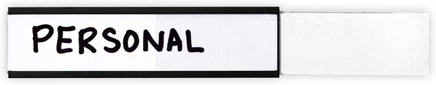 SmartSign Magnetic 'C' Channel Label Holders for Metal Racks and Shelves | 0.75" x 3" Pack of 25