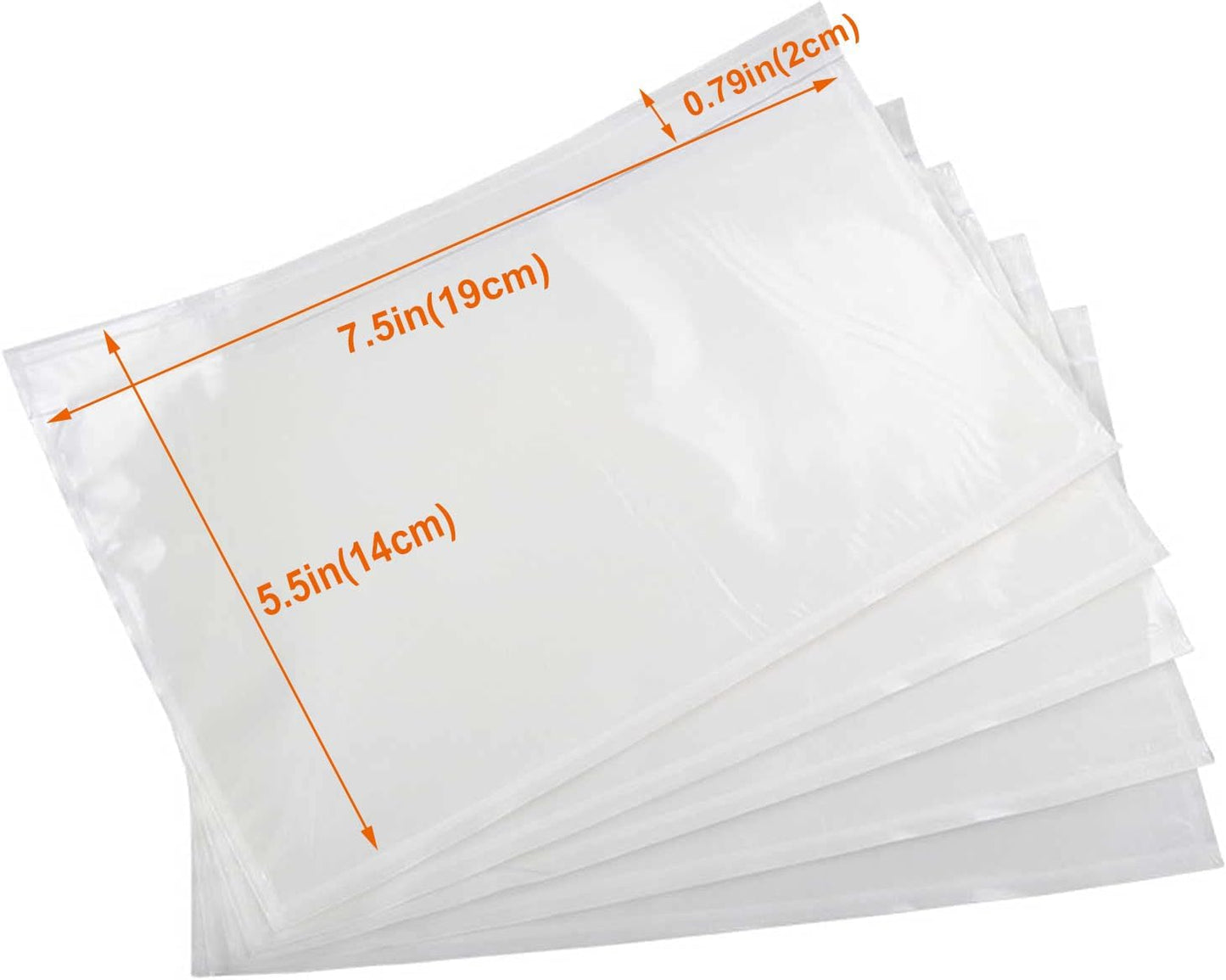 500 Pcs-7.5x5.5 Packing List Mailing Envelopes Shipping Envelopes Packing List Clear Adhesive Shipping label sleeves Shipping Supplies for Small Businesses