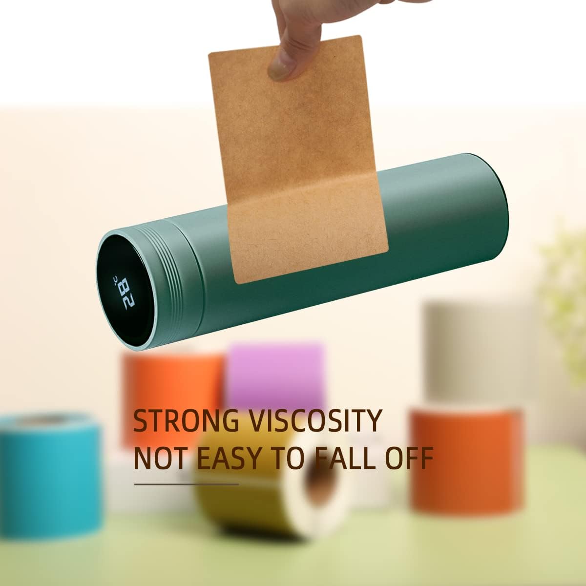 PARLAIM 5 X 3 inch Natural Brown Kraft Paper Inventory Labels Rectangle Color Coding Stickers, 250PCS Permanent Warehouse Moving Box Square Label