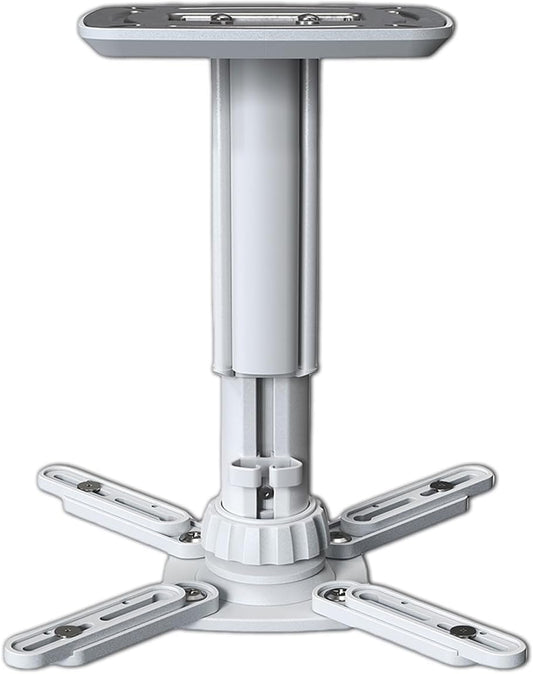 Jomard Universal Projector Ceiling Mount, Adjustable Height Extendable Arms, Wall Or Ceiling Projector Mount for Home and Office
