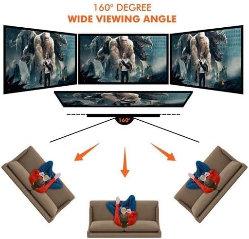 Pyle Projector Screen with Stand - 80'' 16:9 HD 4K Portable Lightweight Freestanding Foldable Indoor Outdoor Movie Projection Display with Frame for Home Theater