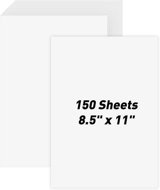 MAXECHO 8.5" × 11" White Cardstock Bulk 150 Sheets Construction Paper Card Stock Printer Paper for DIY Art Crafts, Cricut Card Making, Office Printing, Scrapbooking, Drawing, Invitations, 180 GSM