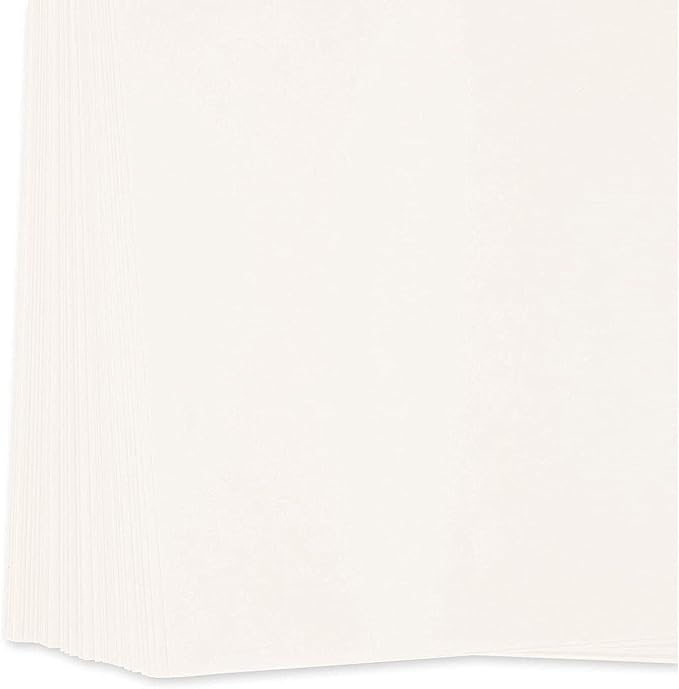 100-Pack Cold Press Bamboo Mixed Media Paper Sheets - 8.5 x 11 in Drawing Paper for Painting, Sketchbooks, Acrylic & Marker Art Supplies