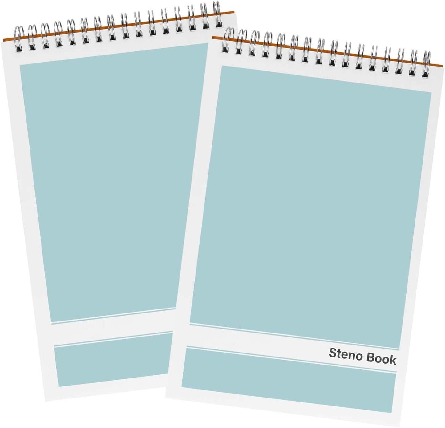 Steno Pads – 6x9 Inches 80 Sheets Steno Notebooks for Writing Notes in School, University, College & Office (2PCS Light Blue)